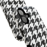 Black and White Houndstooth Case