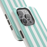 Teal Beach Stripe Case