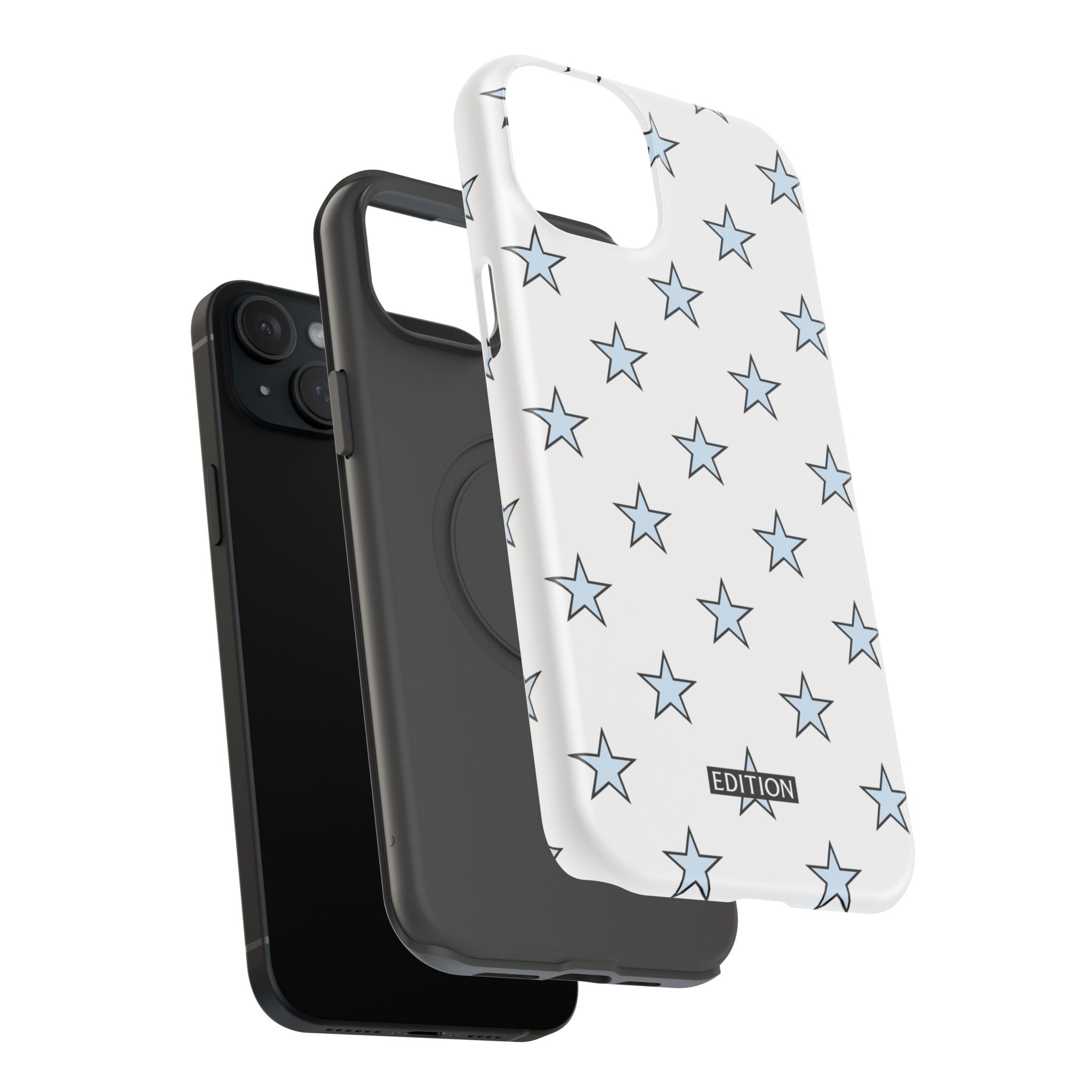 Blue and White Star Case