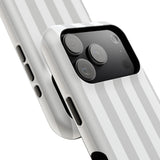 Grey Beach Stripe Case