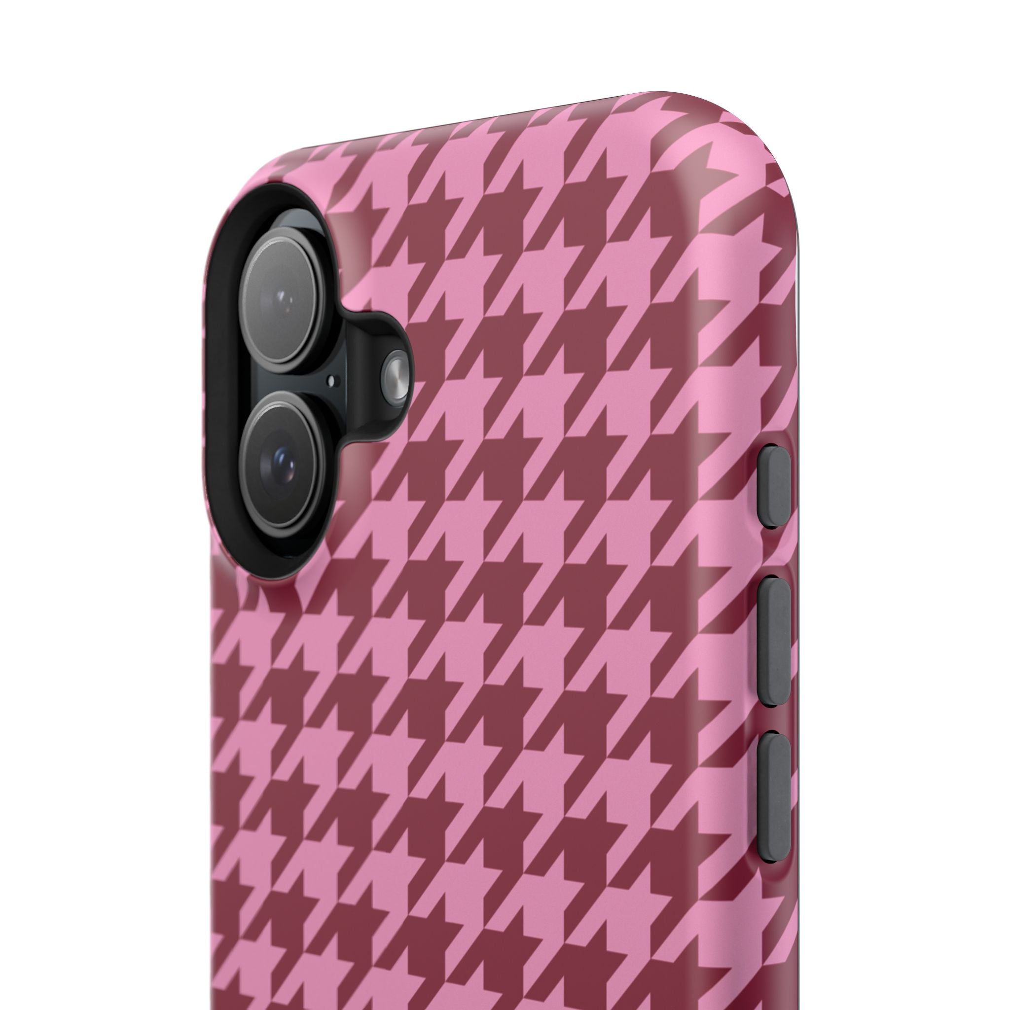 Raspberry Sorbet Houndstooth Case