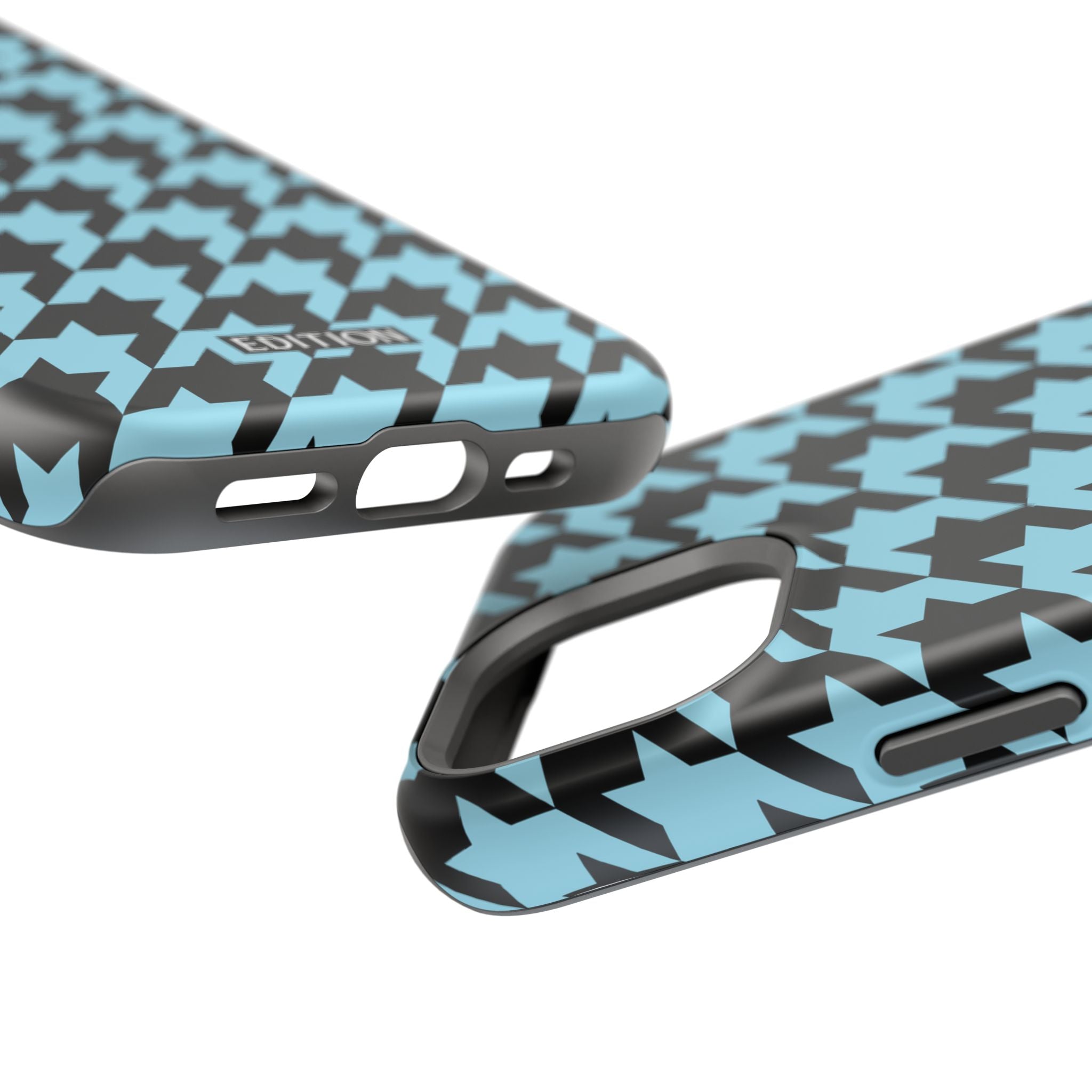 Baby Blue Houndstooth Case