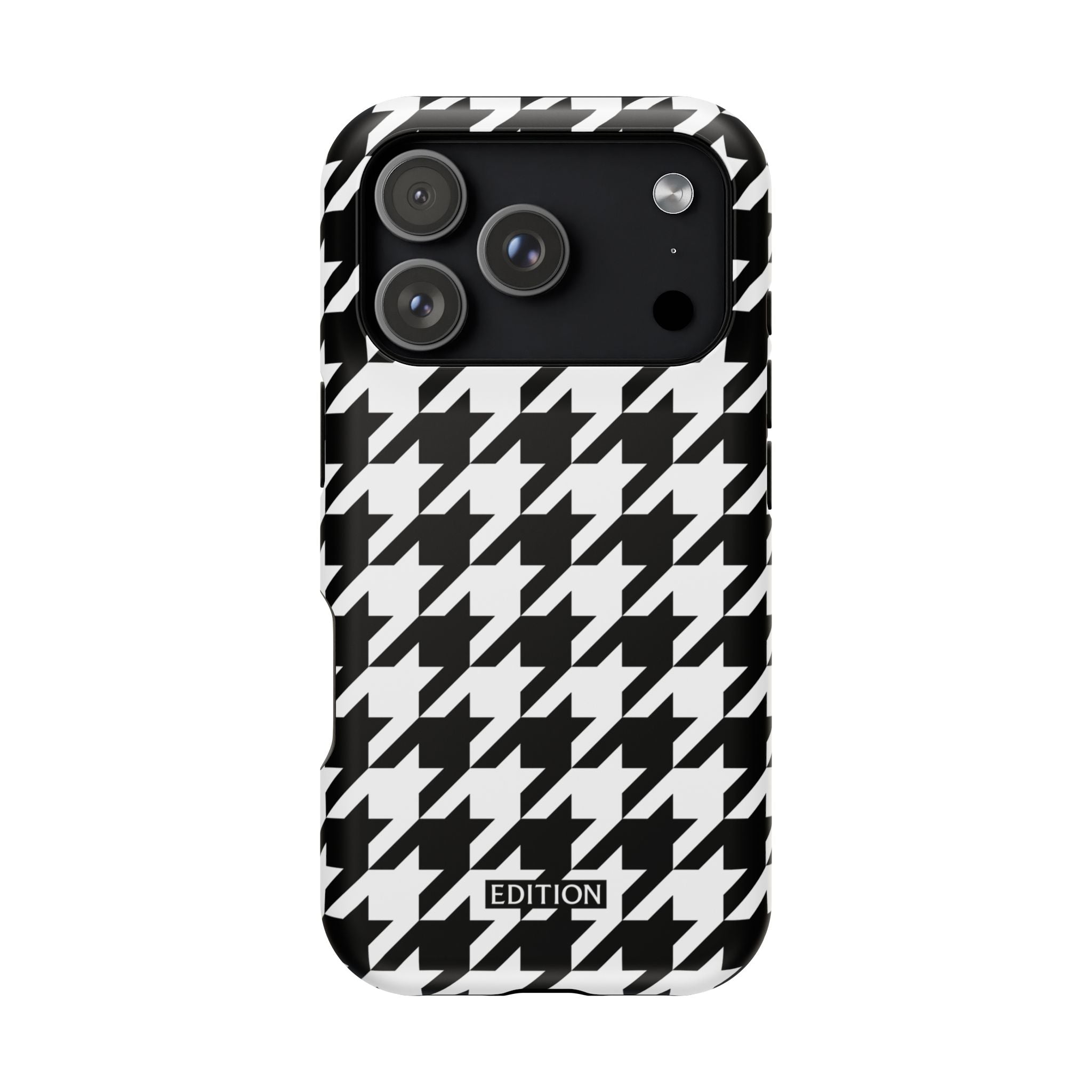 Black and White Houndstooth Case