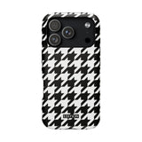 Black and White Houndstooth Case