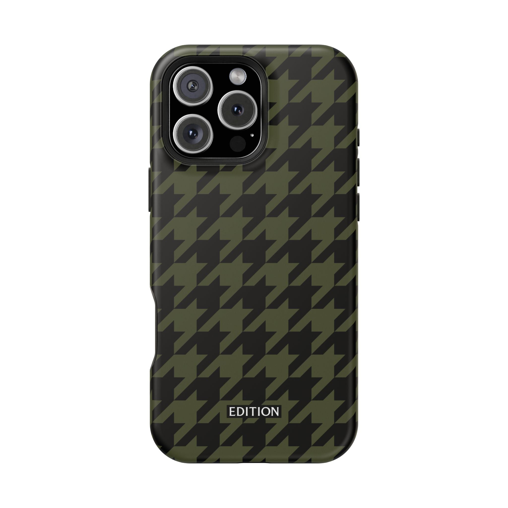 Army Green Houndstooth Case