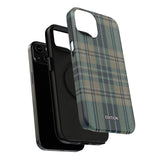 Green and Blue Plaid Case