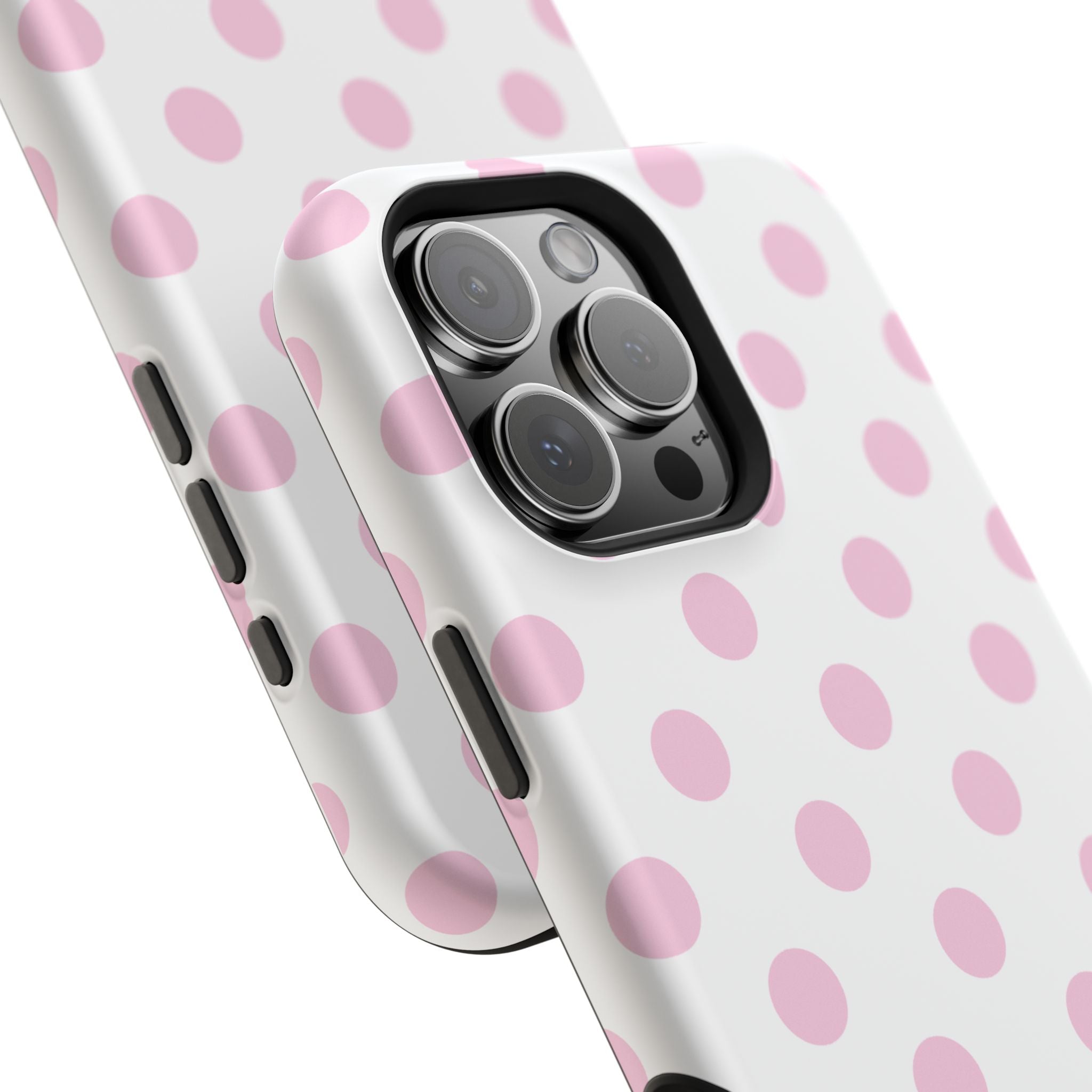 Pink and White Polka Dot Case