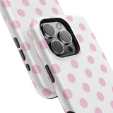 Pink and White Polka Dot Case