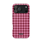 Raspberry Sorbet Houndstooth Case