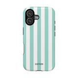 Teal Beach Stripe Case