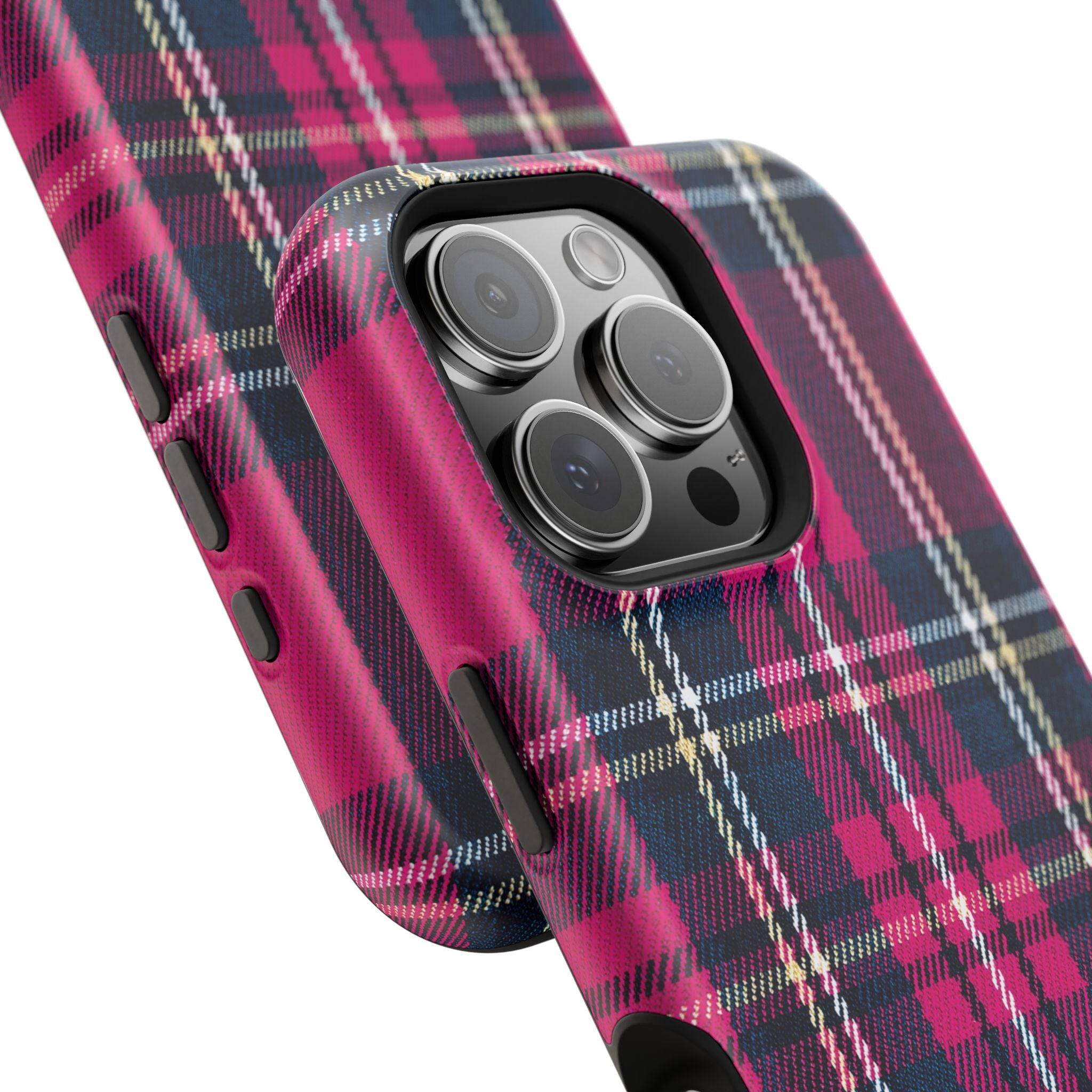 Hot Pink and Navy Plaid Case