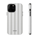 Grey Beach Stripe Case