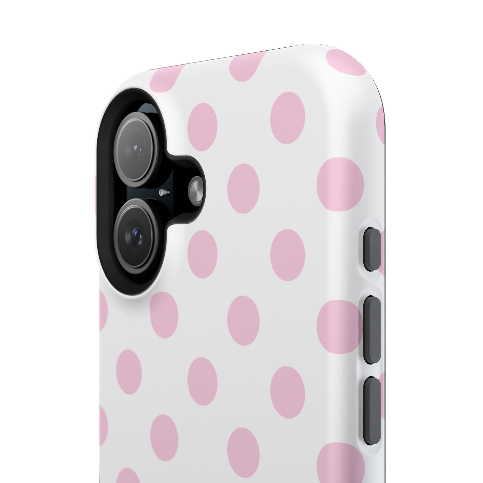 Pink and White Polka Dot Case