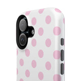 Pink and White Polka Dot Case