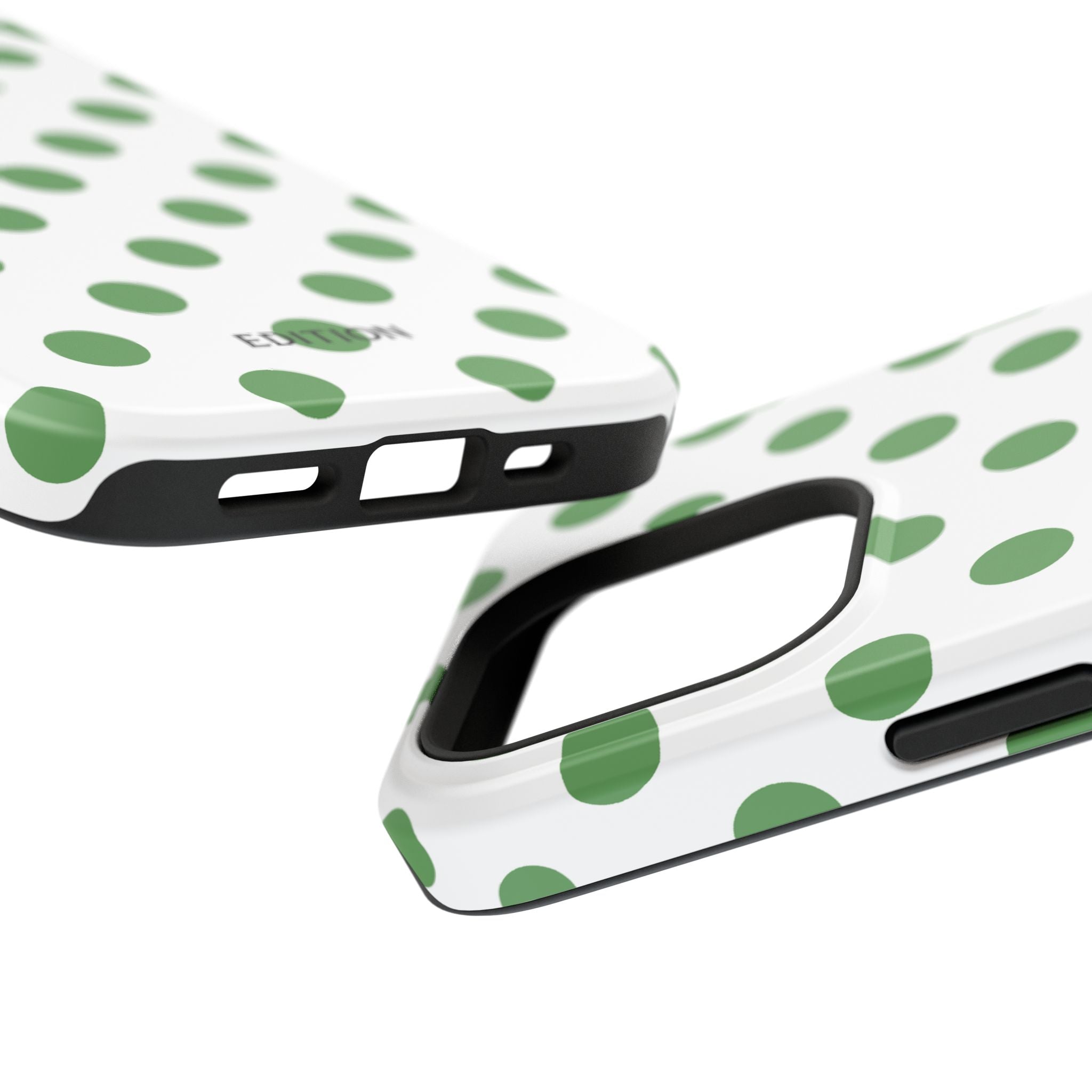 Green and White Polka Dot Case