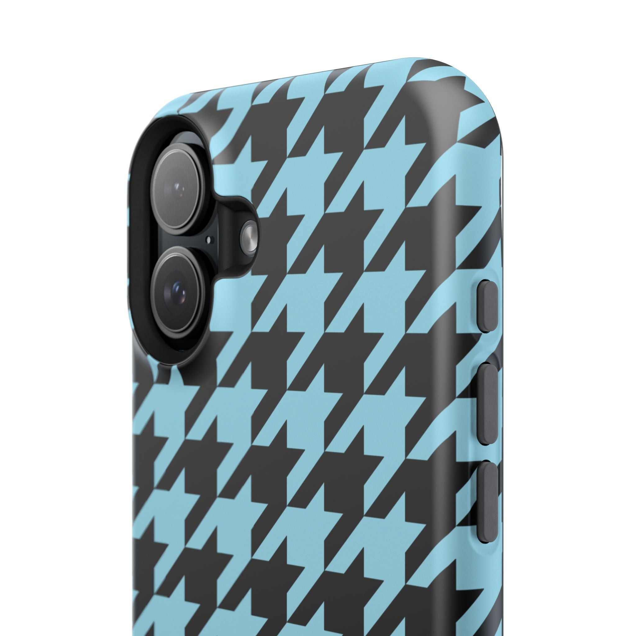 Baby Blue Houndstooth Case