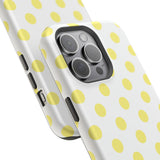 Yellow and White Polka Dot Case