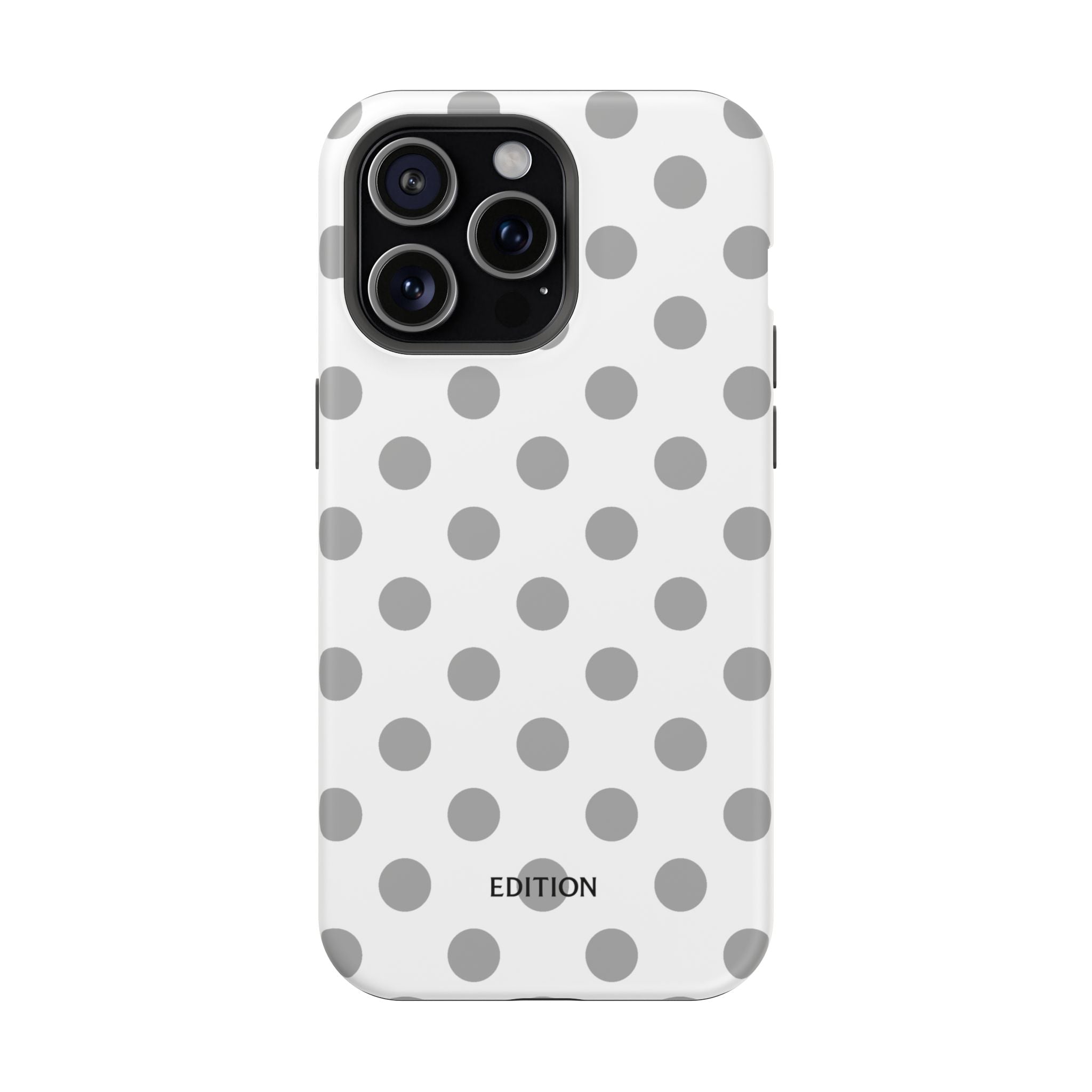 Grey and White Polka Dot Case