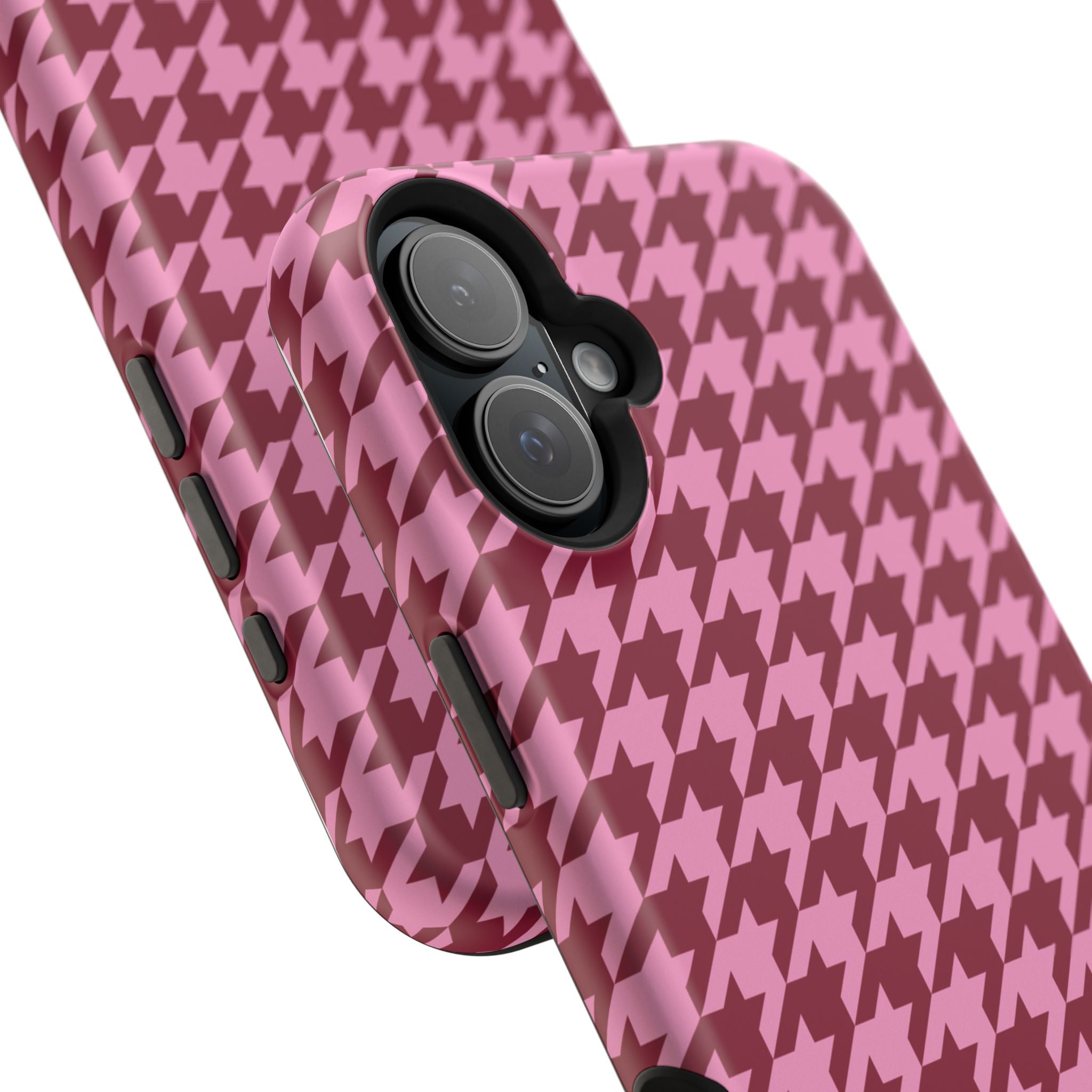 Raspberry Sorbet Houndstooth Case