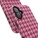 Raspberry Sorbet Houndstooth Case