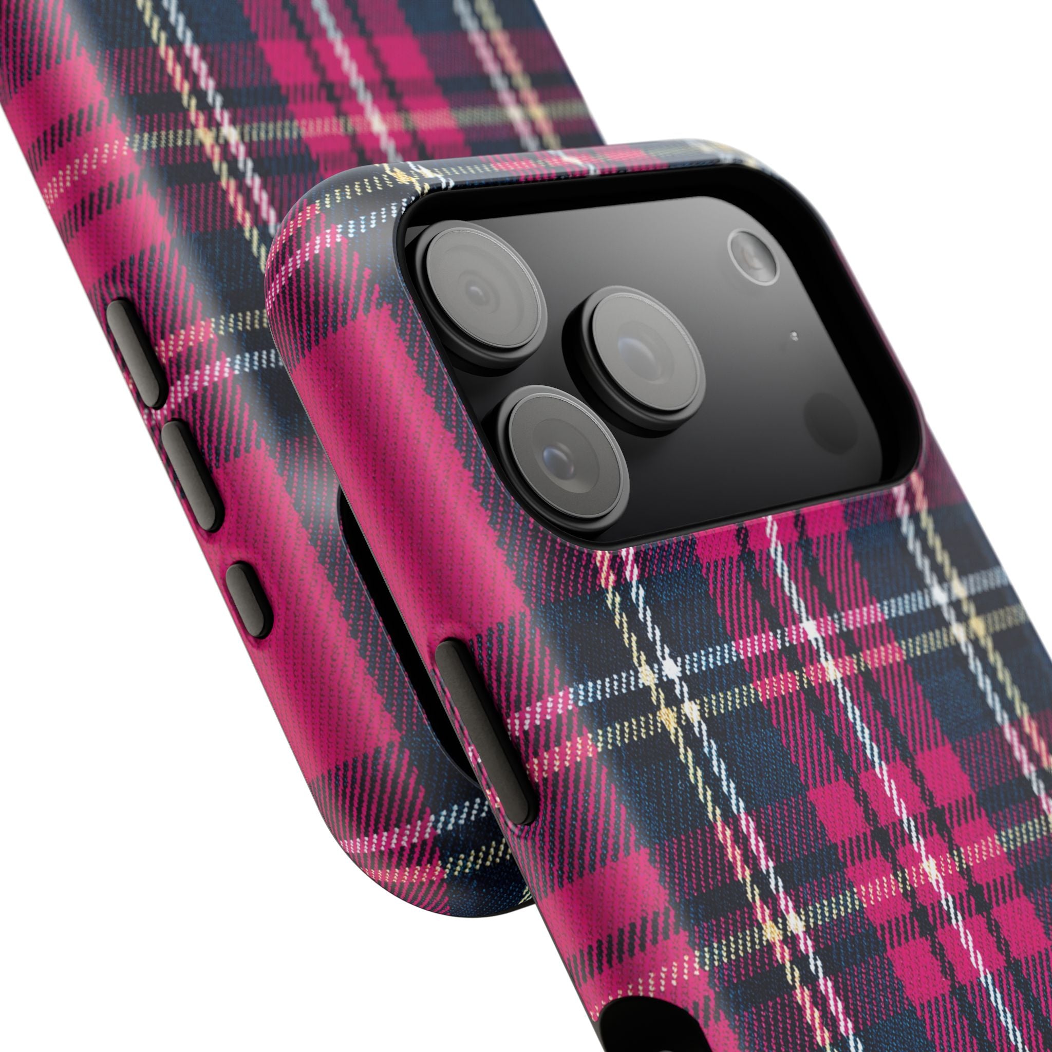 Hot Pink and Navy Plaid Case