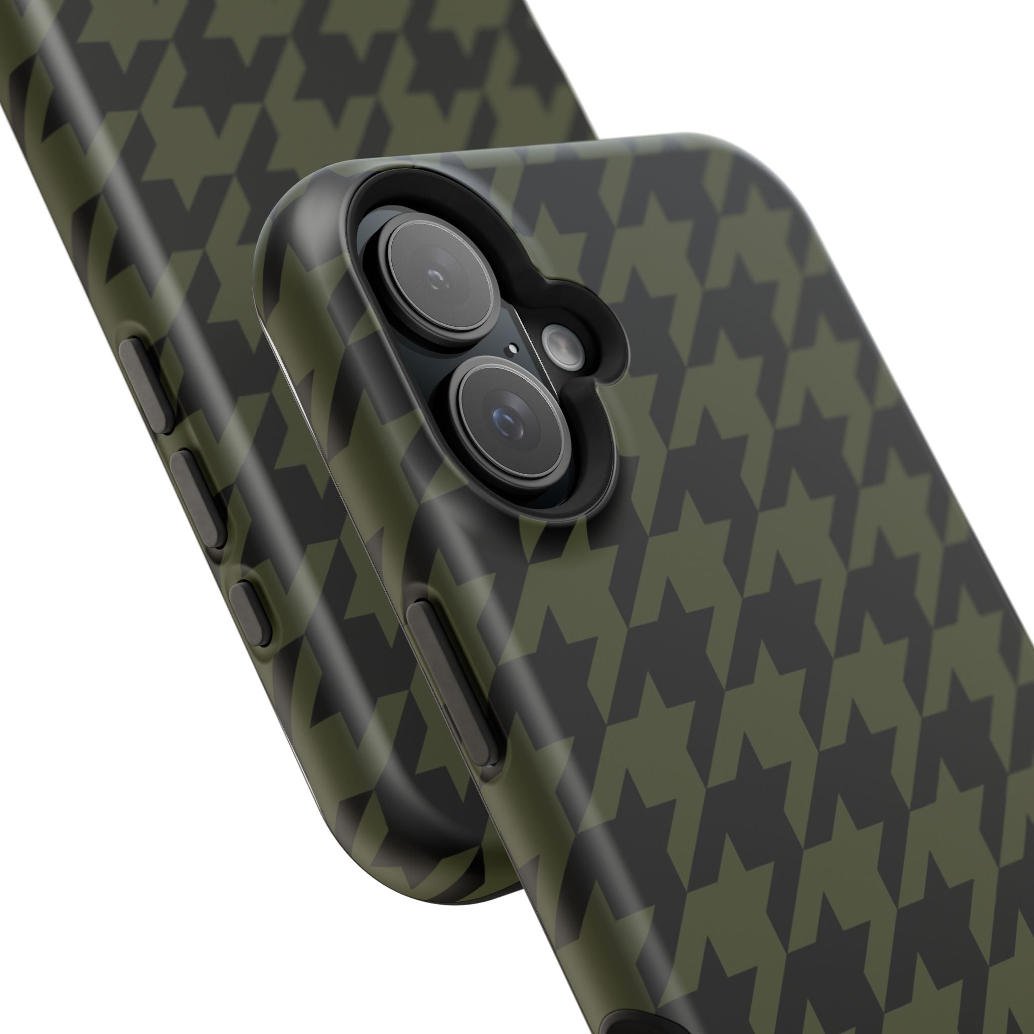 Army Green Houndstooth Case