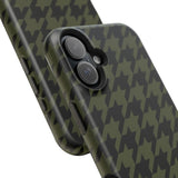 Army Green Houndstooth Case