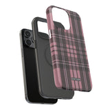 Light Pink and Black Plaid Case