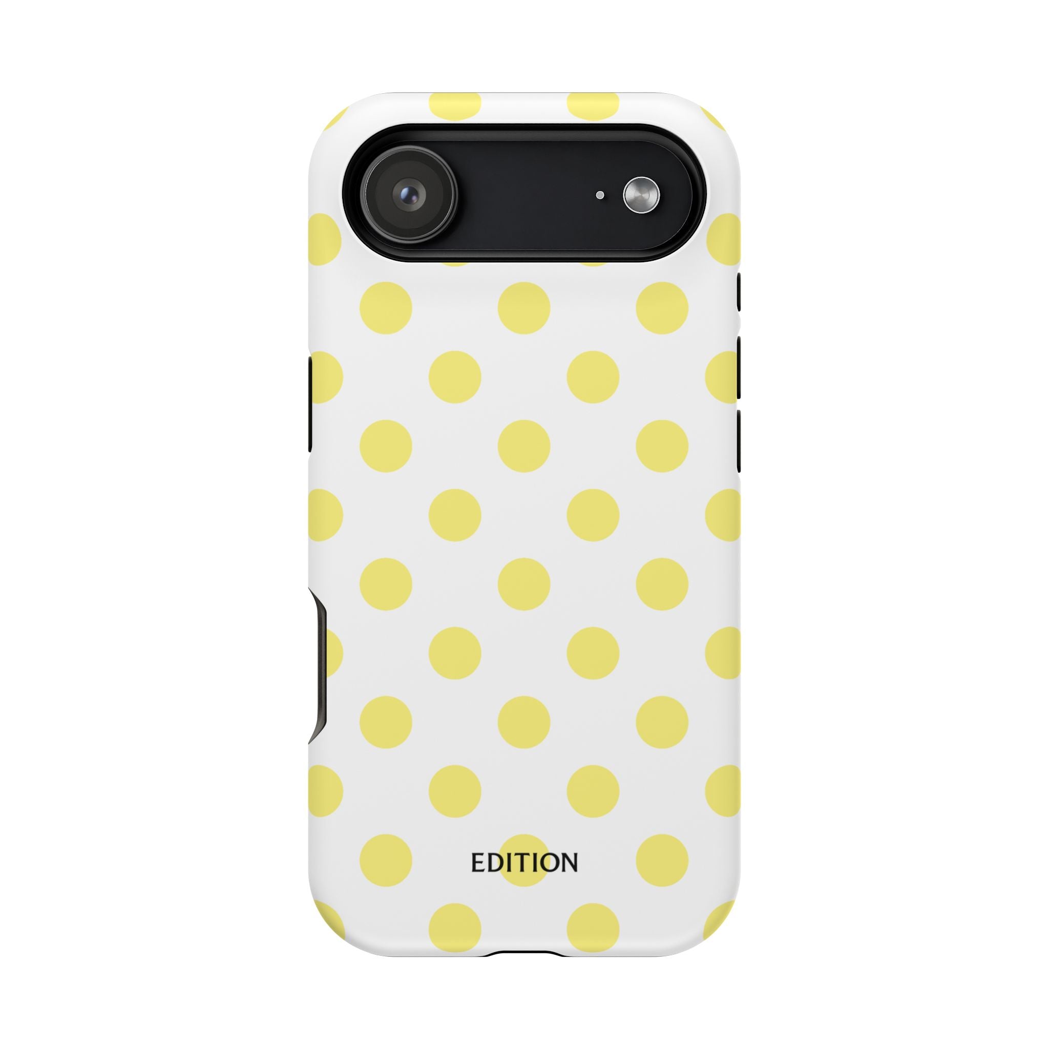Yellow and White Polka Dot Case