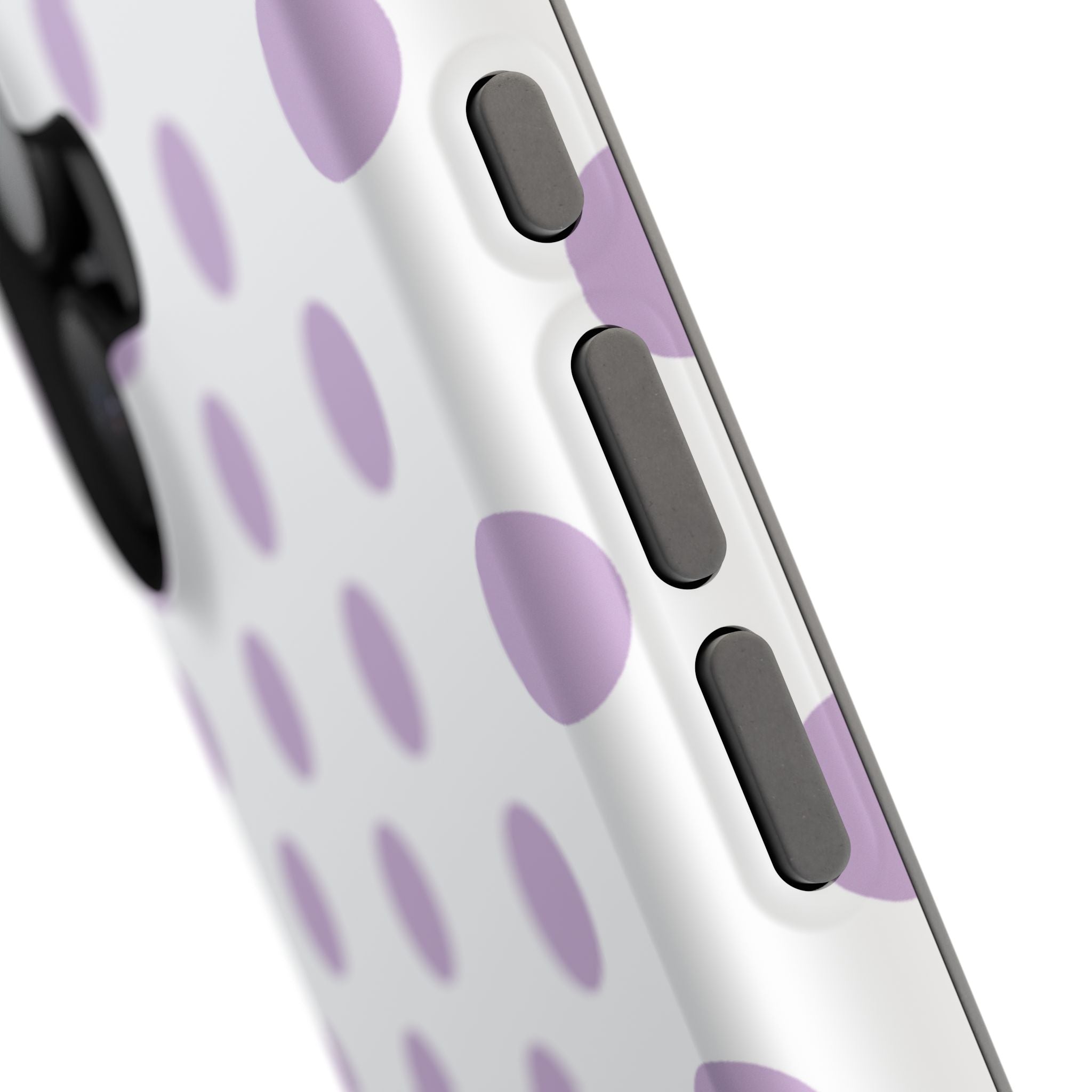 Purple and White Polka Dot Case