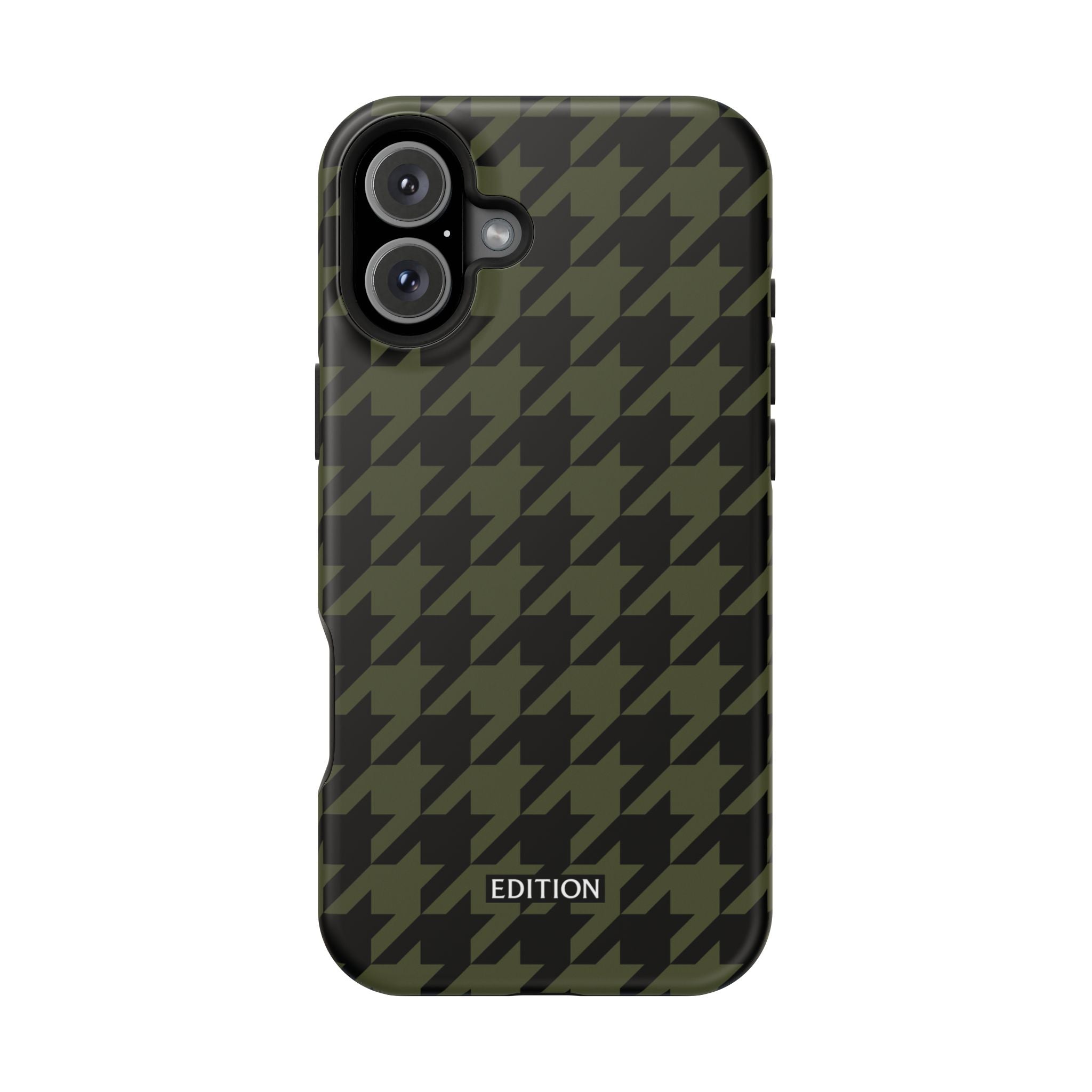 Army Green Houndstooth Case