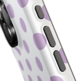 Purple and White Polka Dot Case
