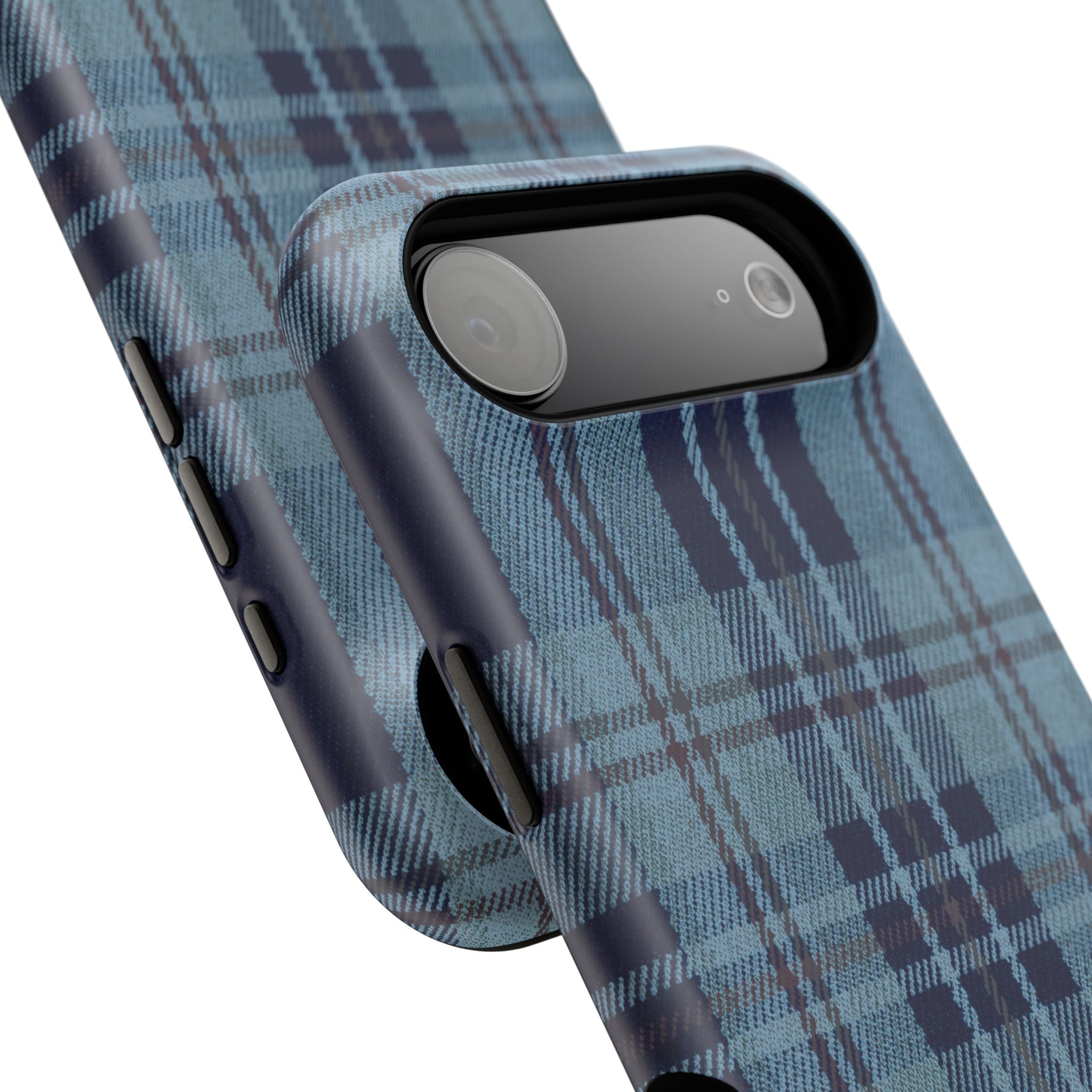Navy Plaid Case