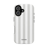 Grey Beach Stripe Case