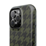 Army Green Houndstooth Case