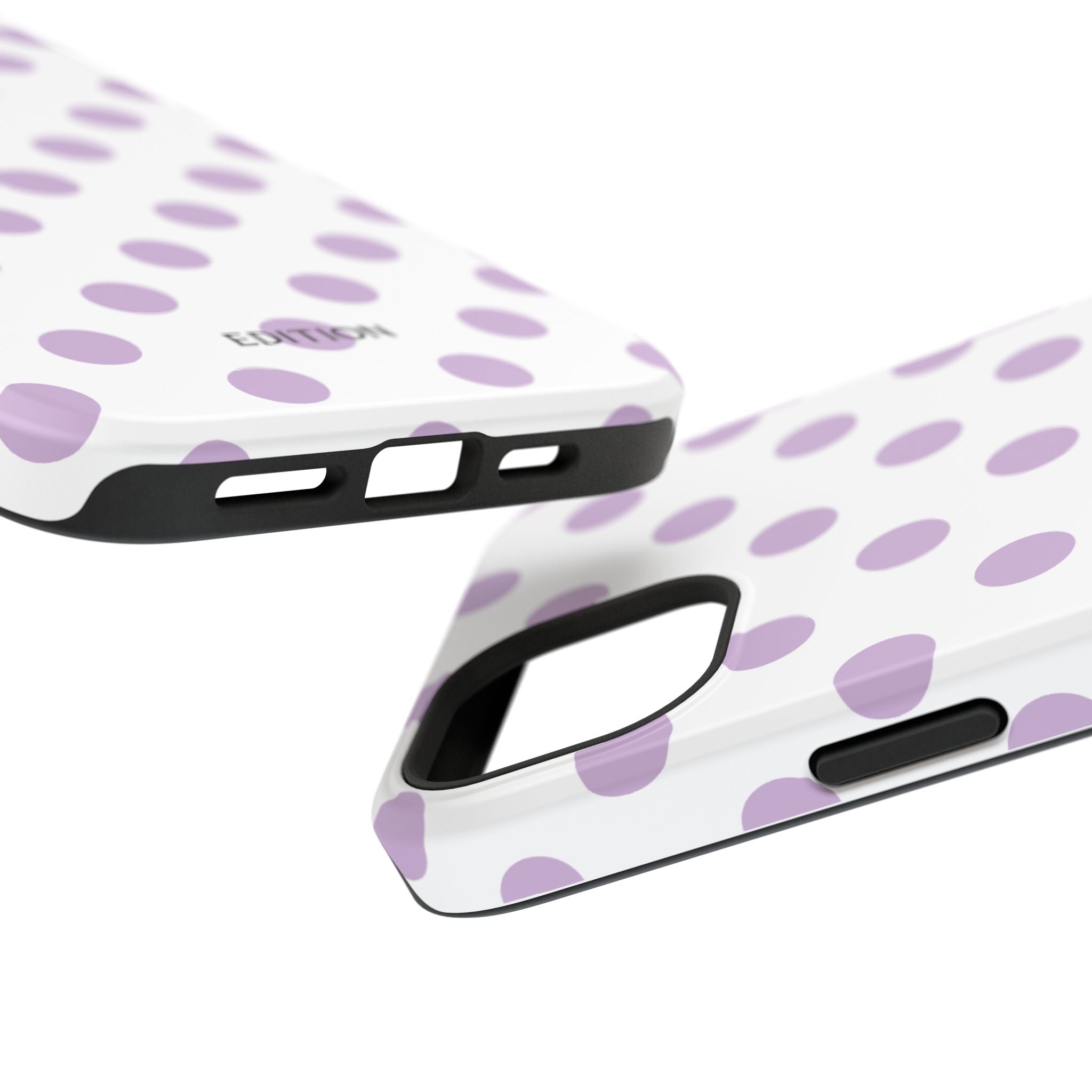 Purple and White Polka Dot Case