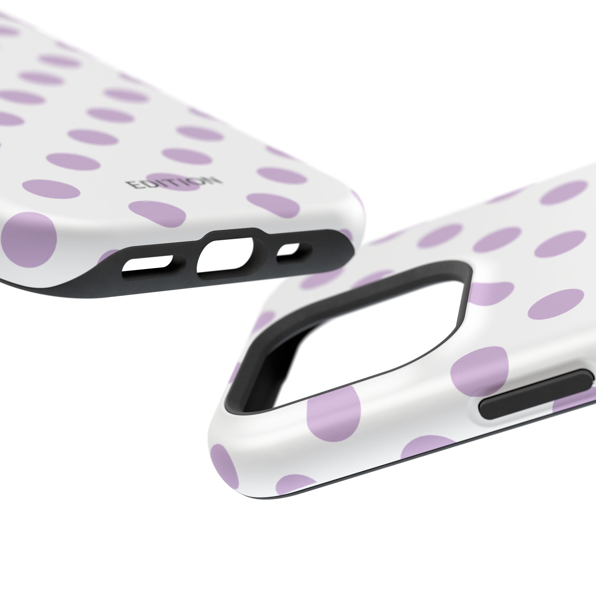 Purple and White Polka Dot Case