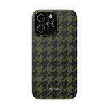 Army Green Houndstooth Case