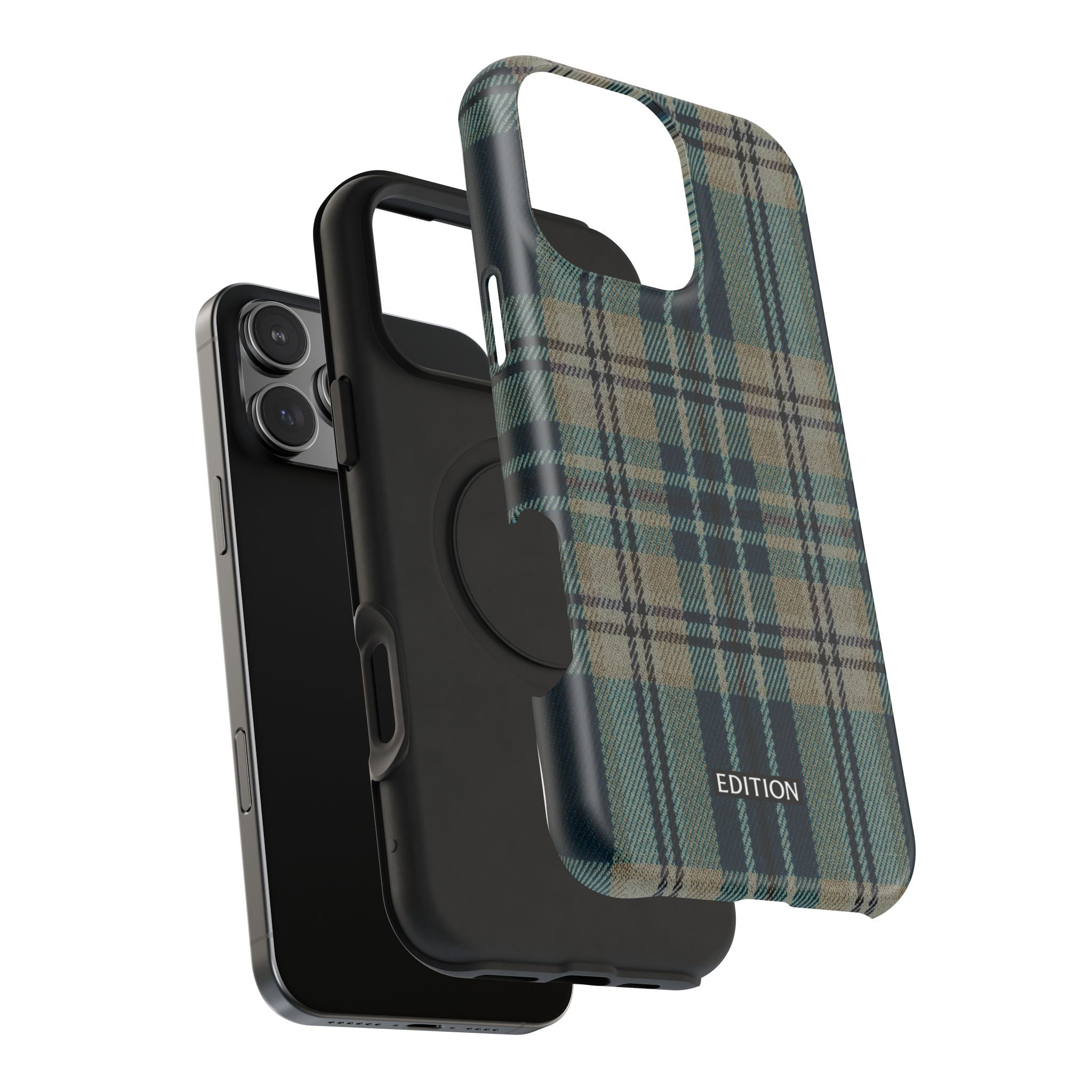 Green and Blue Plaid Case