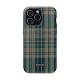Green and Blue Plaid Case