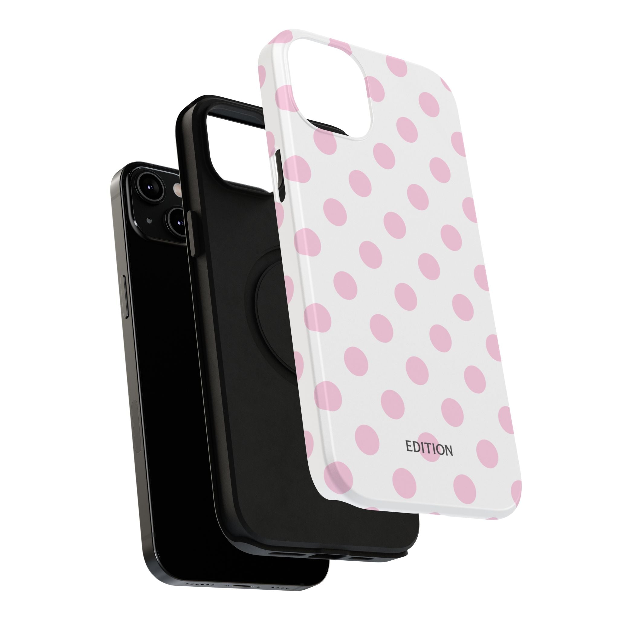 Pink and White Polka Dot Case