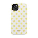Yellow and White Polka Dot Case