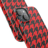 Red Houndstooth Case
