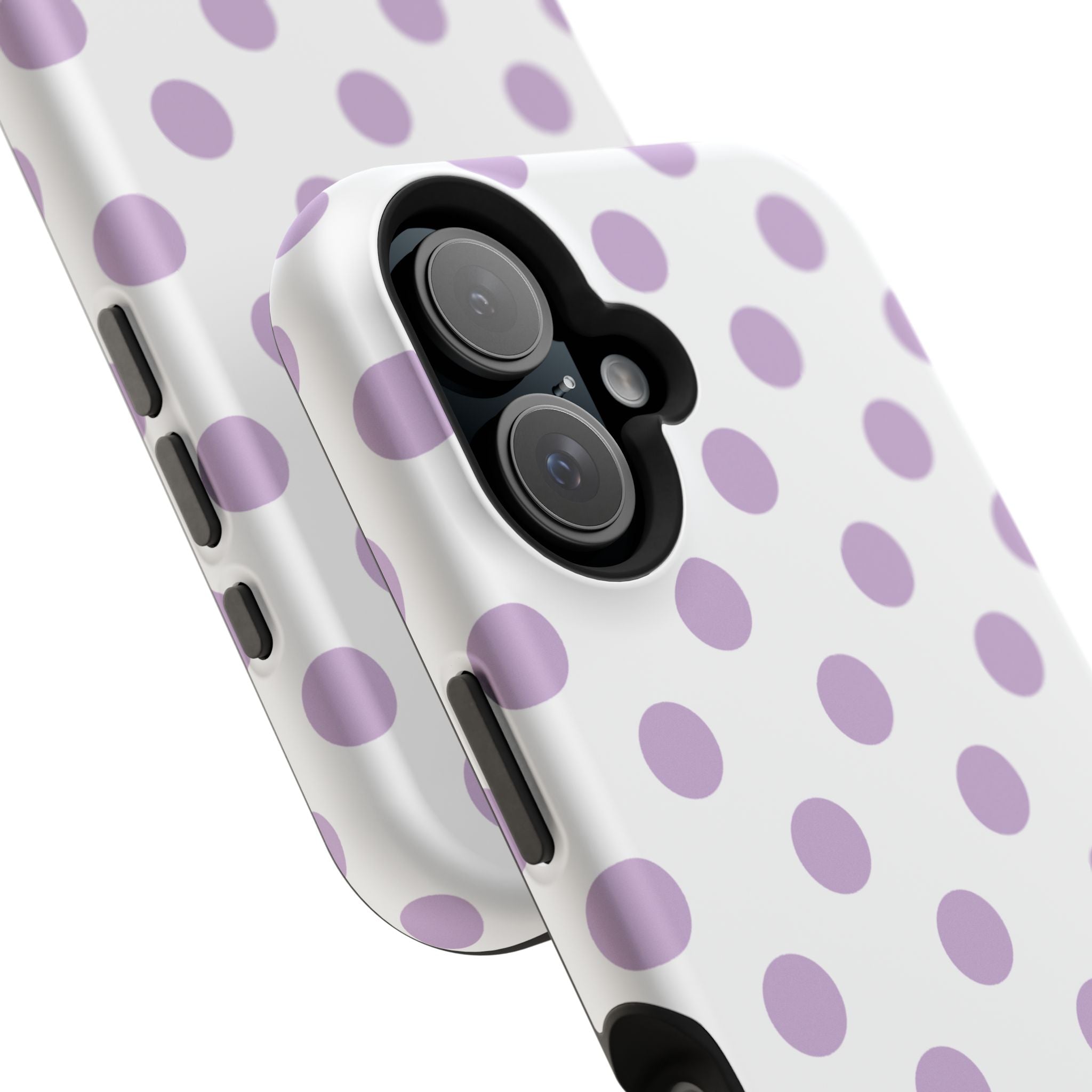Purple and White Polka Dot Case