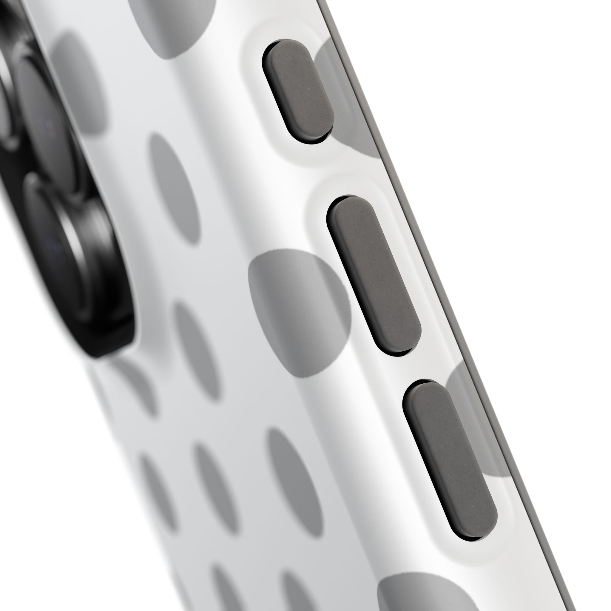 Grey and White Polka Dot Case