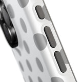 Grey and White Polka Dot Case
