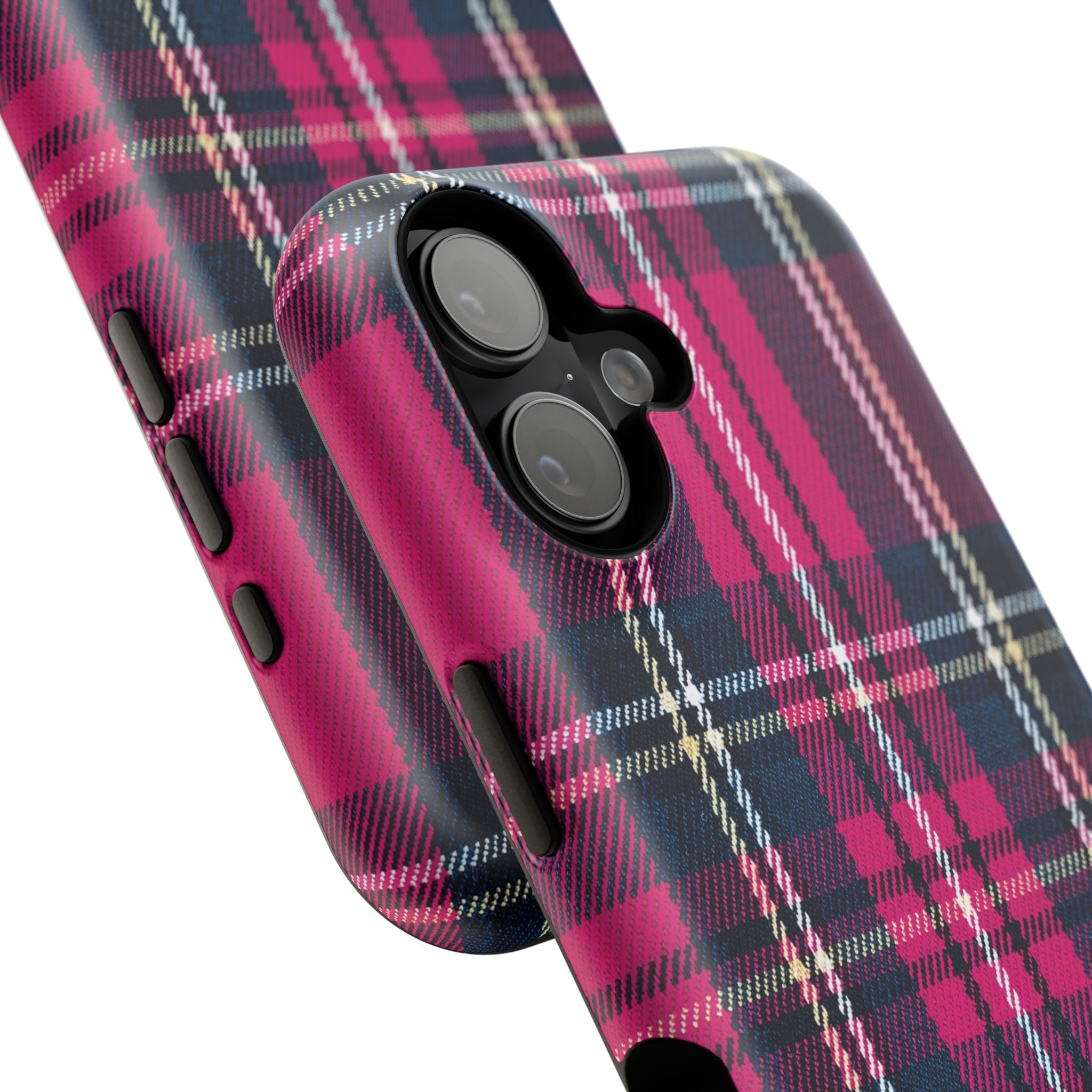 Hot Pink and Navy Plaid Case