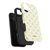 Yellow and White Polka Dot Case