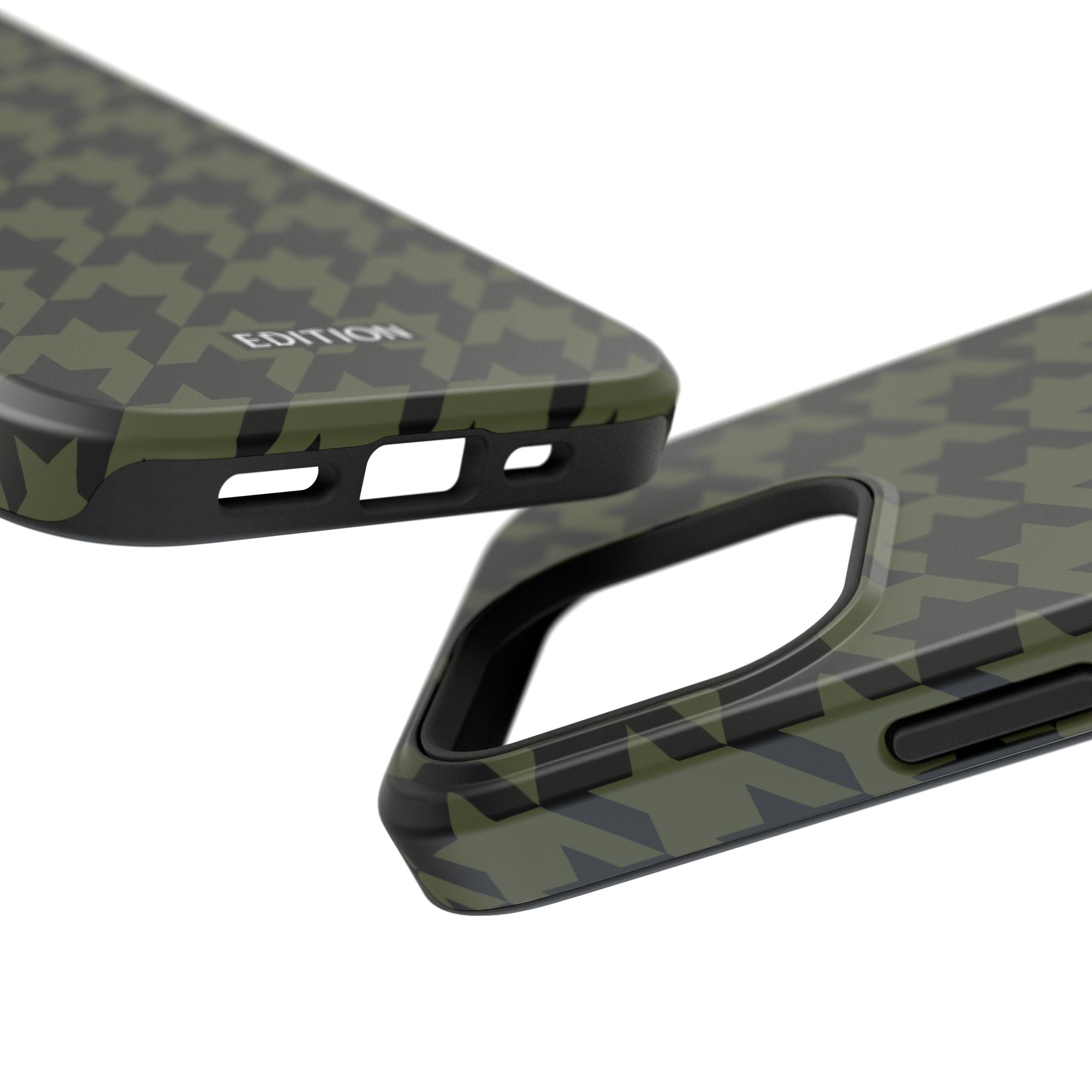 Army Green Houndstooth Case