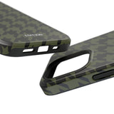 Army Green Houndstooth Case
